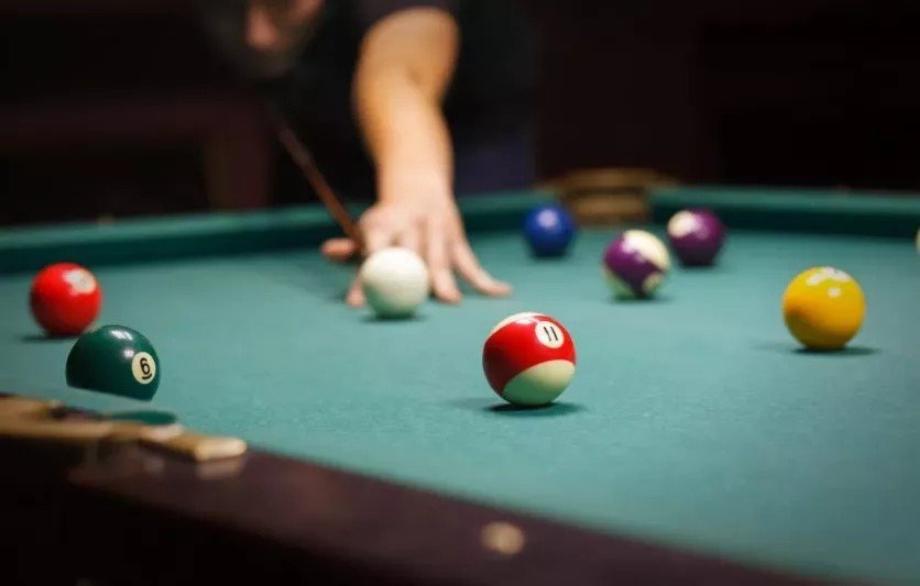 Pool table and entertainment area at Rialto Leatherhead